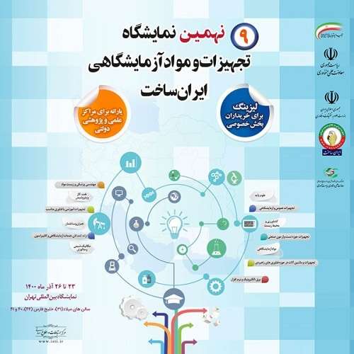 حضور فعال مراکز خدمات تخصصی خلأ و اپتیک در نهمین دوره نمایشگاه تجهیزات و مواد آزمایشگاهی ایران ساخت